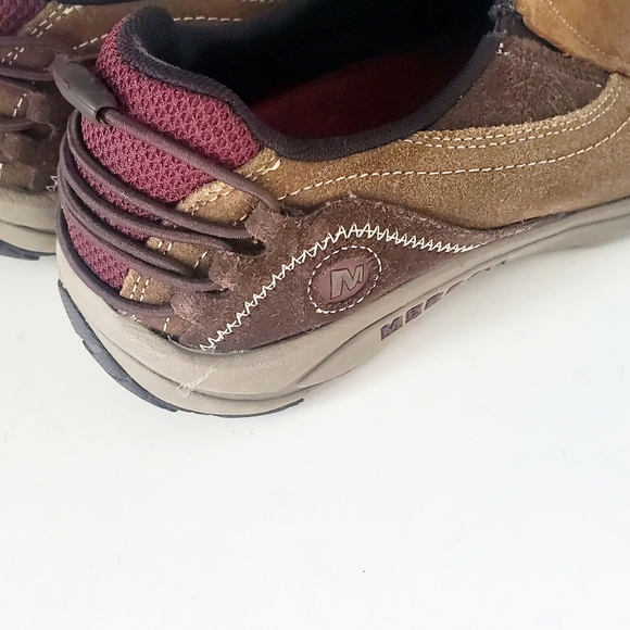 Merrell Brown Suede Leather Slip On Loafers Flats Size 8.5 - Picture 8 of 8